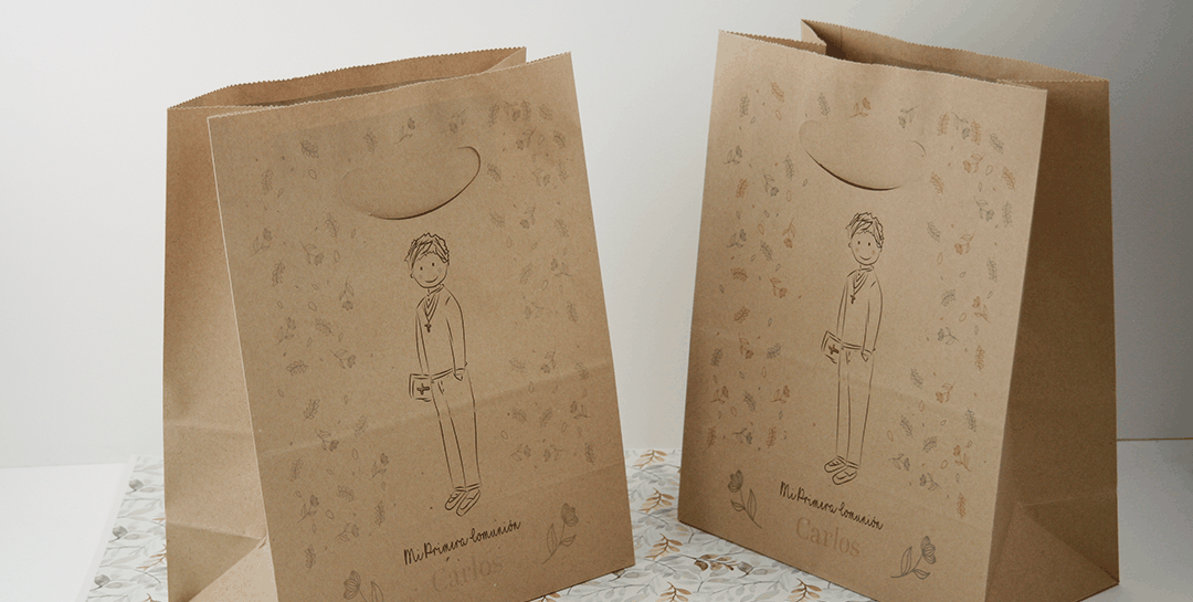 Detalles-primera-comunion-personalizados bolsas regalos comuniones para meter regalos