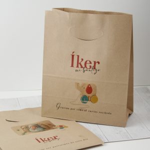 bolsa regalo bautizo de papel