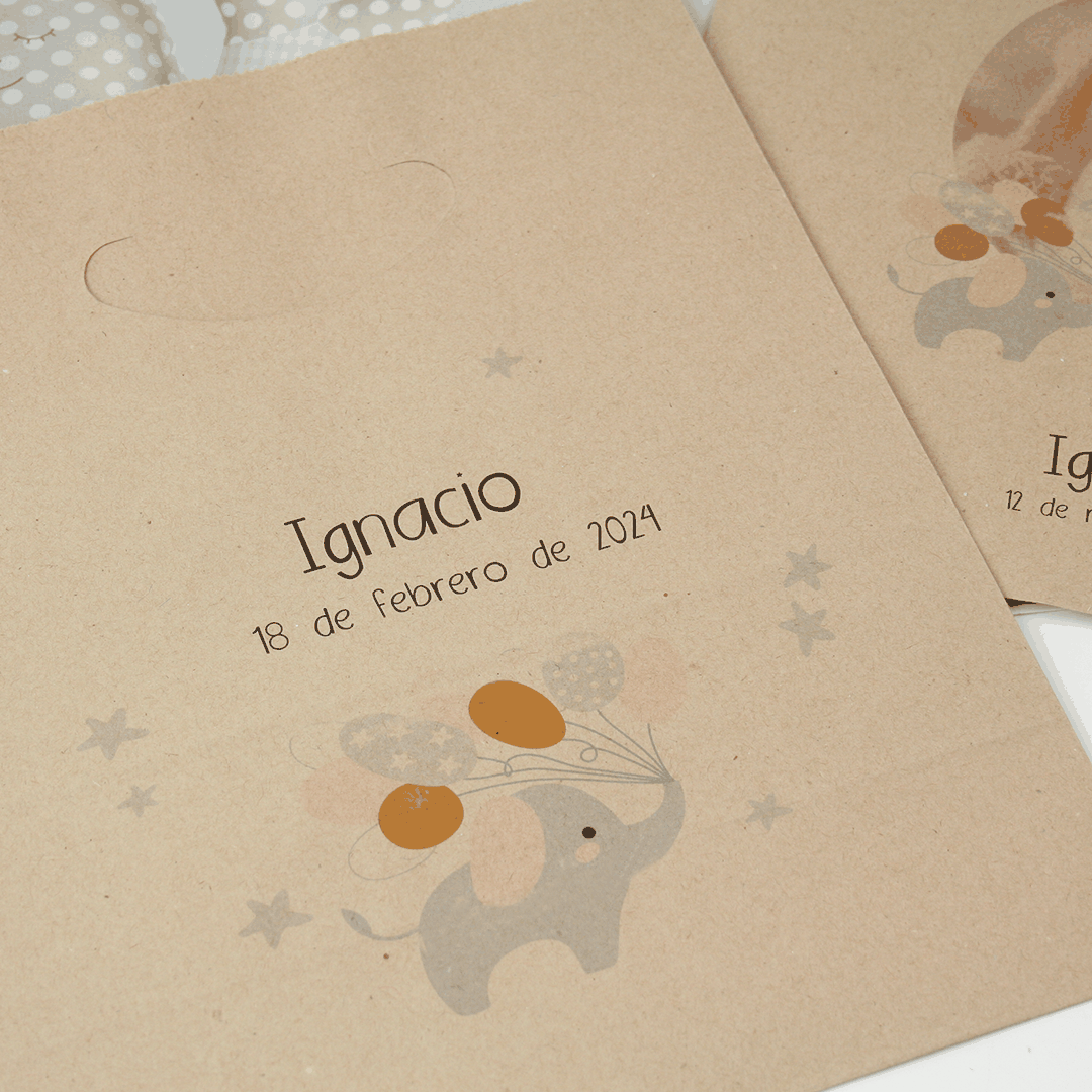 bolsa regalos bautizos personalizada
