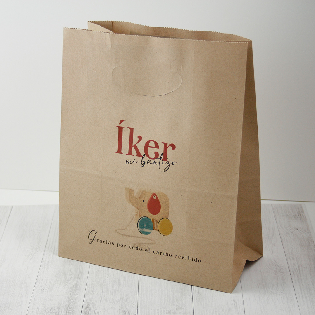bolsas de papel personalizadas para regalos bautizo