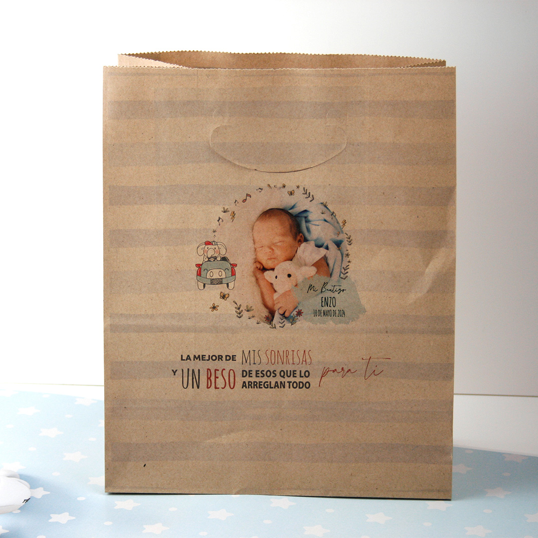 bolsas papel regalos para detalles bautizo foto