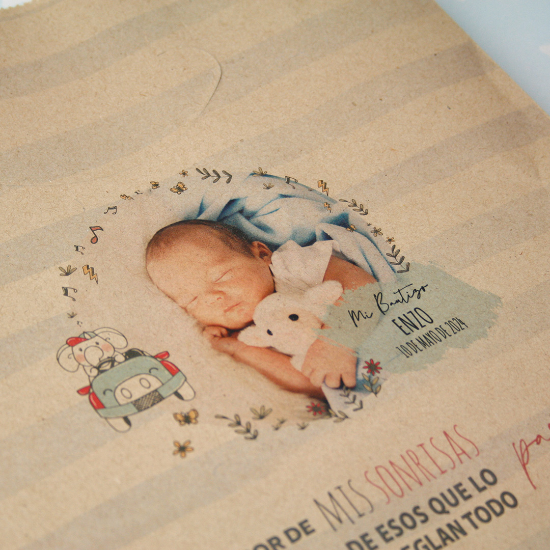 bolsitas regalo bautizo con fotografia