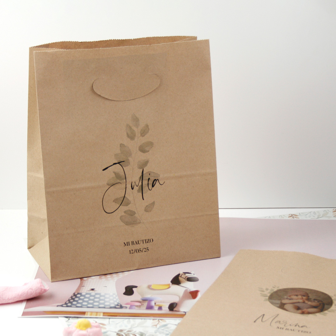 bolsas personalizadas para detalles de bautizo