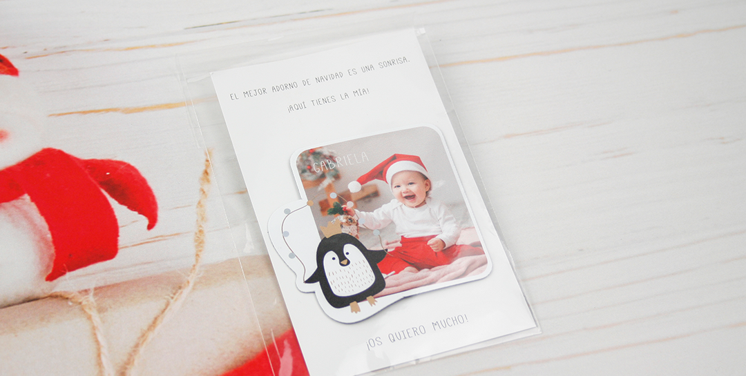 imanes personalizados originales para bautizos en navidad