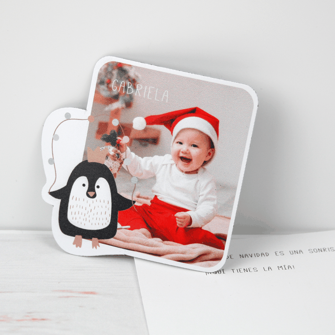 imanes personalizados navidad con foto