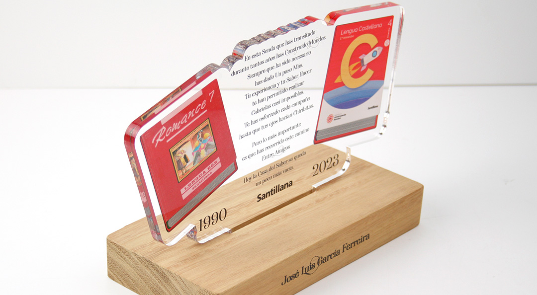 placa agradecimiento personalizada