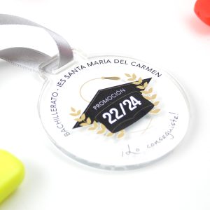 regalos alumnos: medallas personalizadas graduación