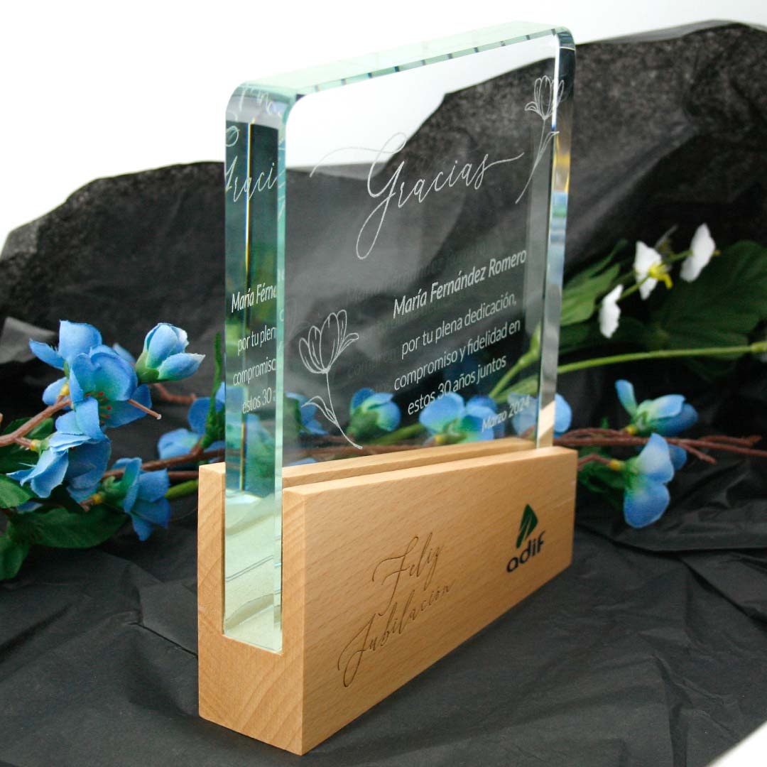 placa homenaje jubilación