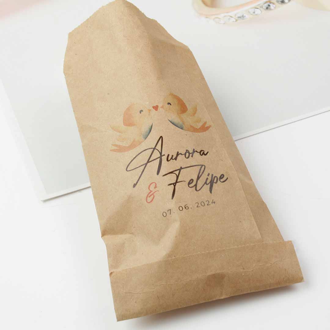 bolsa kraft bodas