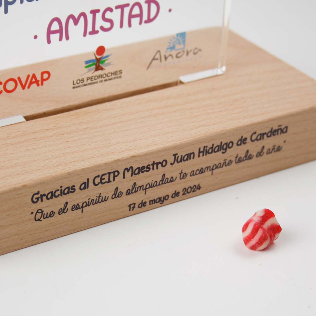 placa personalizada recuerdo eventos