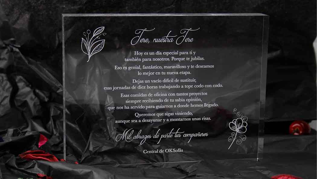 detalles personalizados para jubilados