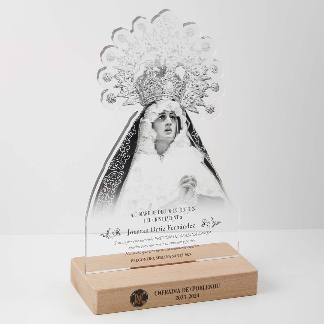 placa agradecimiento pregonero