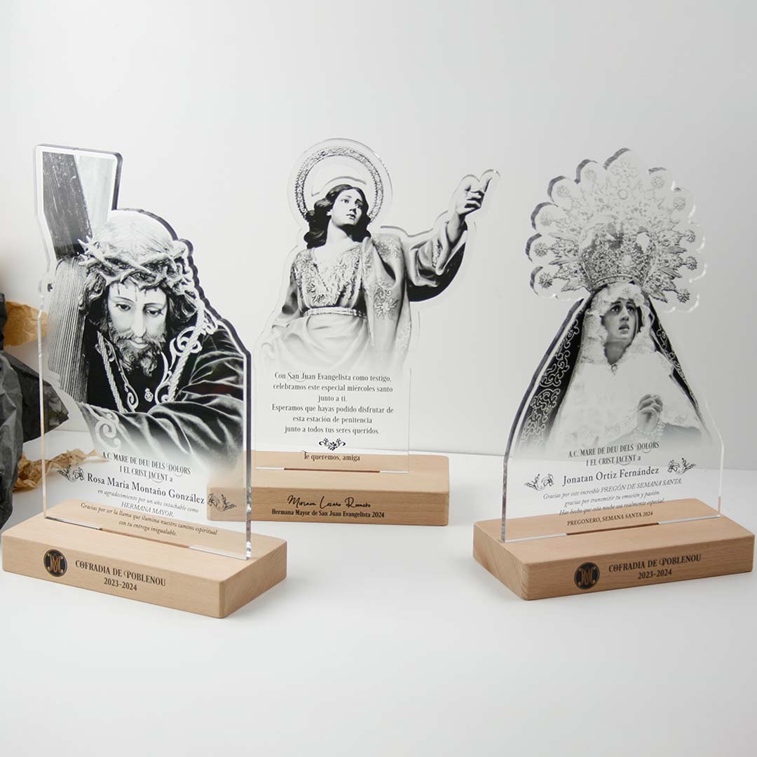 placa de agradecimiento personalizada semana santa