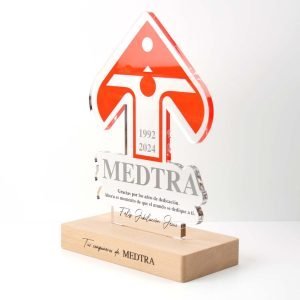 placa conmemorativa moderna personalizada a color