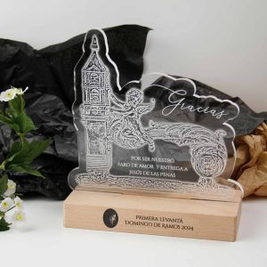 placa de homenaje cofrade personalizada