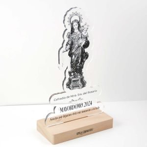 Placa homenaje mayordomo personalizado