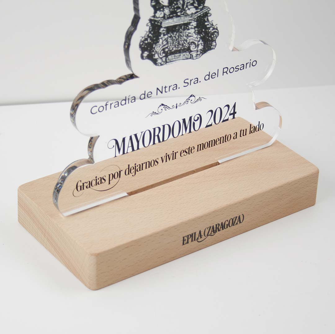placa homenaje personalizada agradecimiento