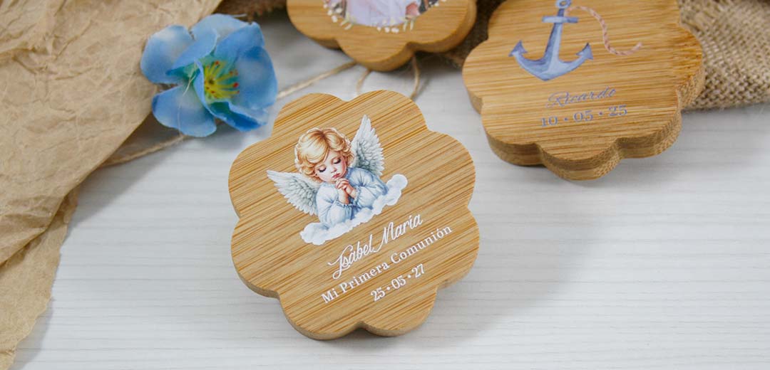 abridor-madera-iman-angel-05 detalle de primera comunión personalizado útil y práctico