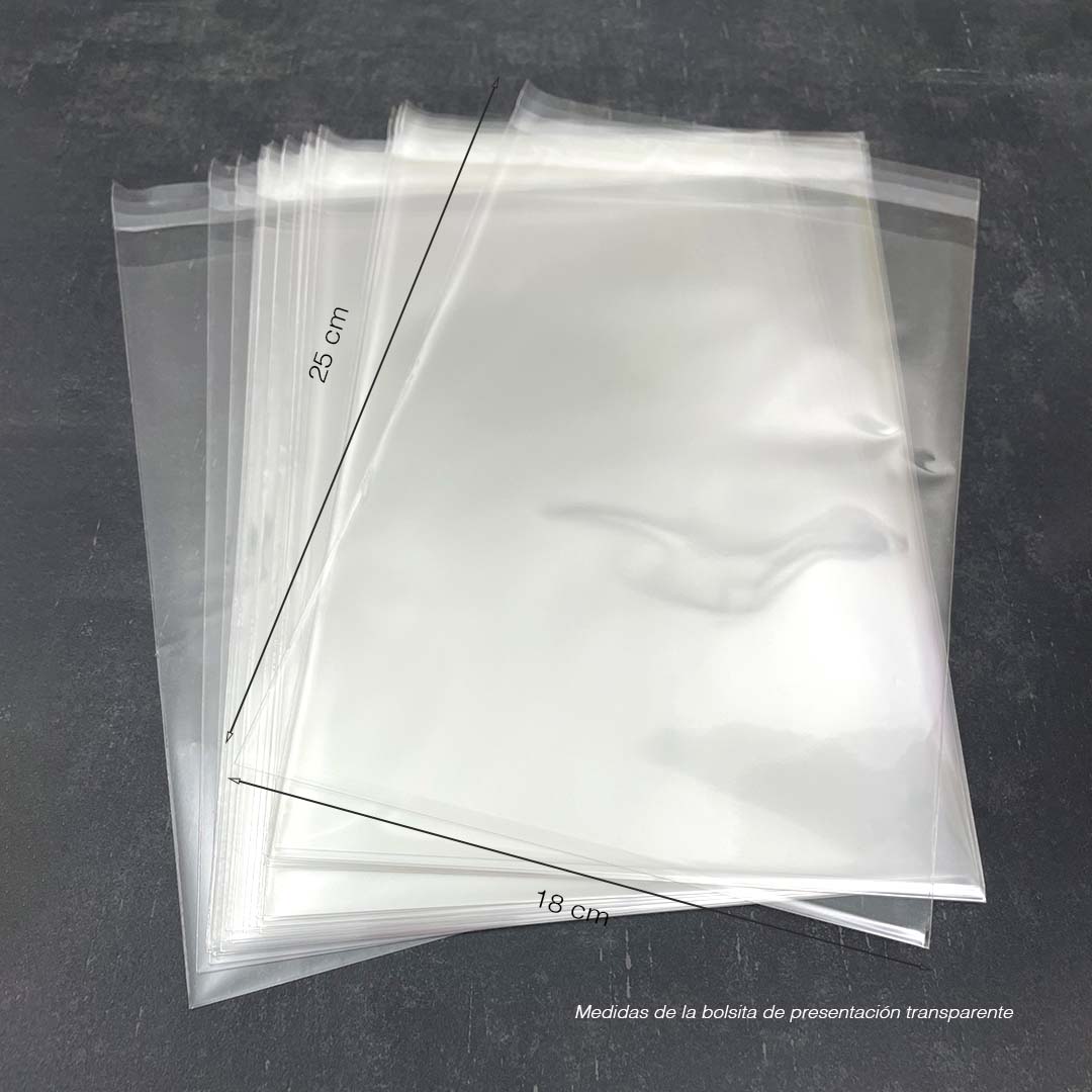bolsitas de presentación transparentes de 18 x 25 cm