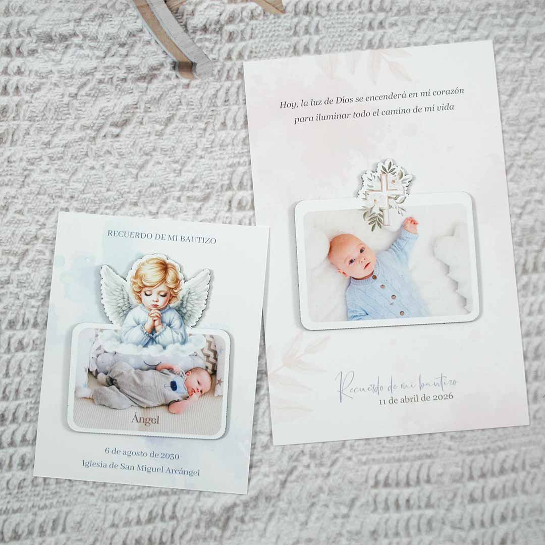 imanes bautizo con foto personalizados