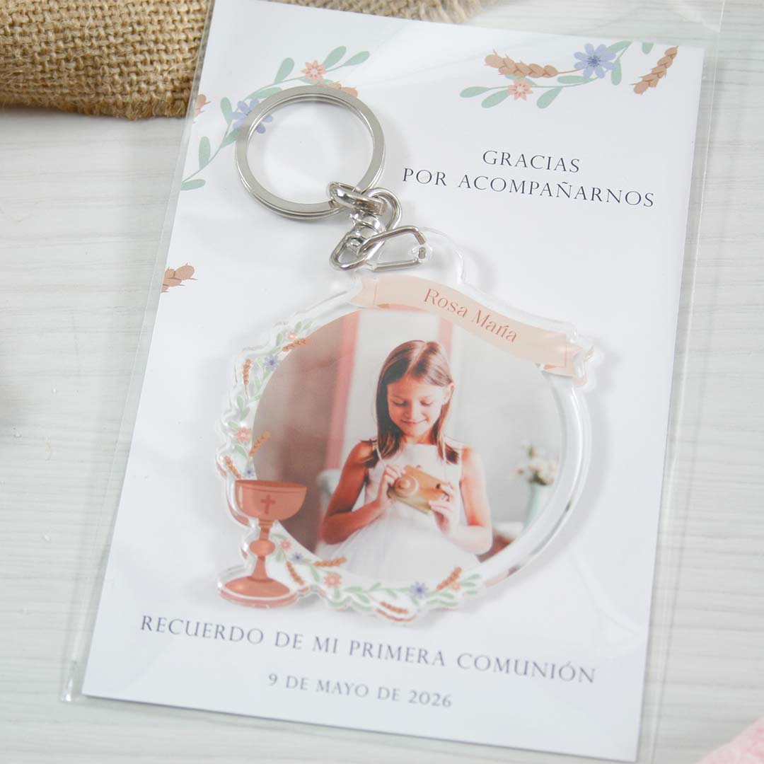detalles de comunión personalizados con foto