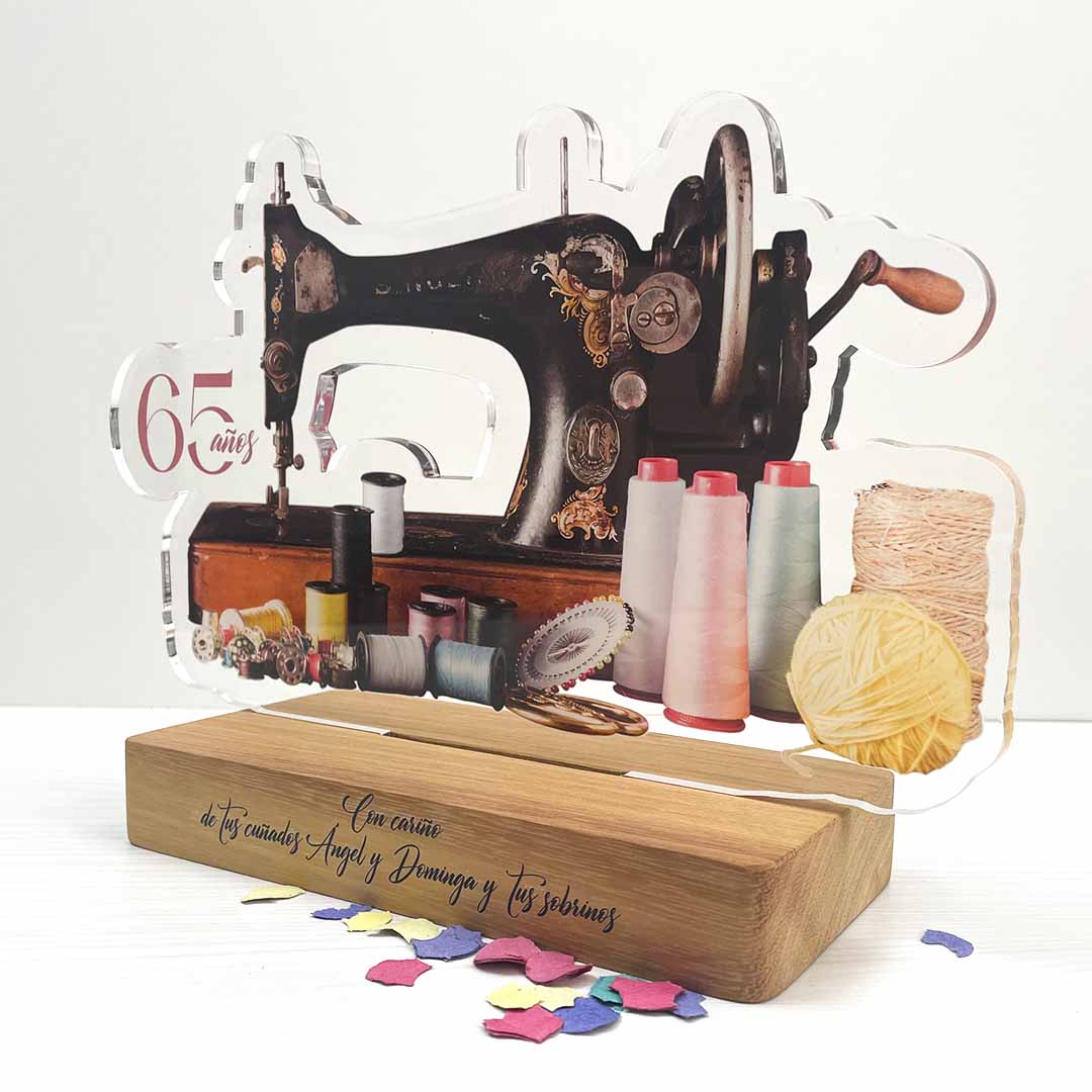 regalo para costureras personalizado y original: placa de reconocimiento por su labor