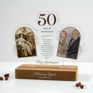 regalo 50 aniversario de bodas personalizado con fotos