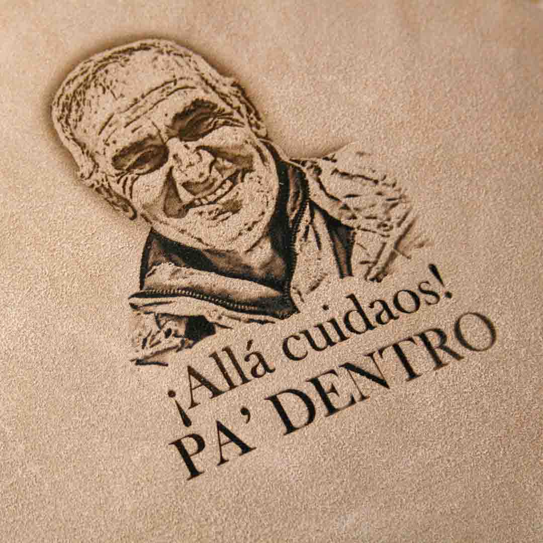 bota de vino barata personalizada con foto a láser