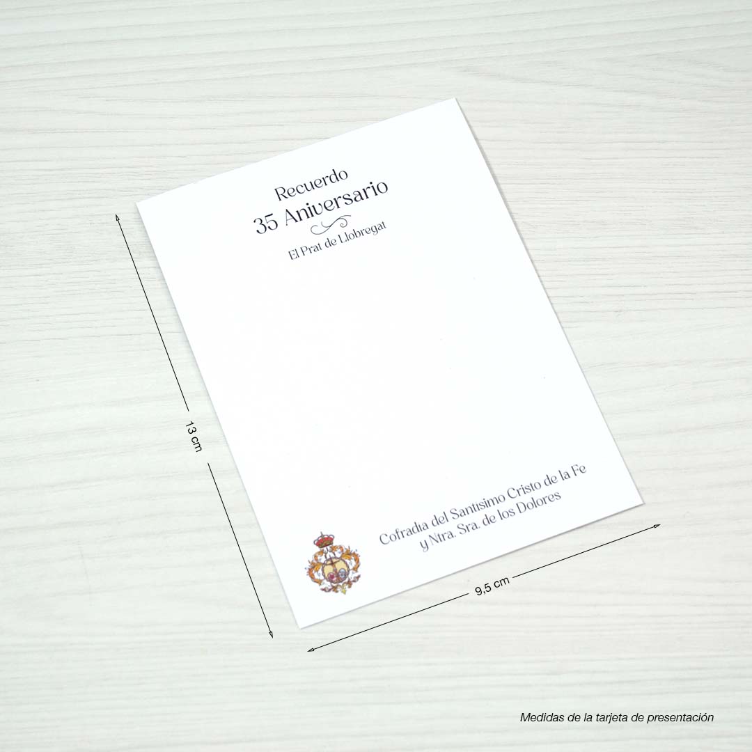 medidas de la cartulina de presentación de los imanes