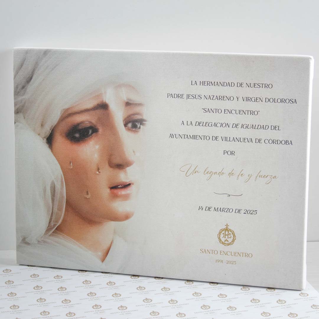 lienzo-personalizado-virgen lienzo personalizado imagen de virgen