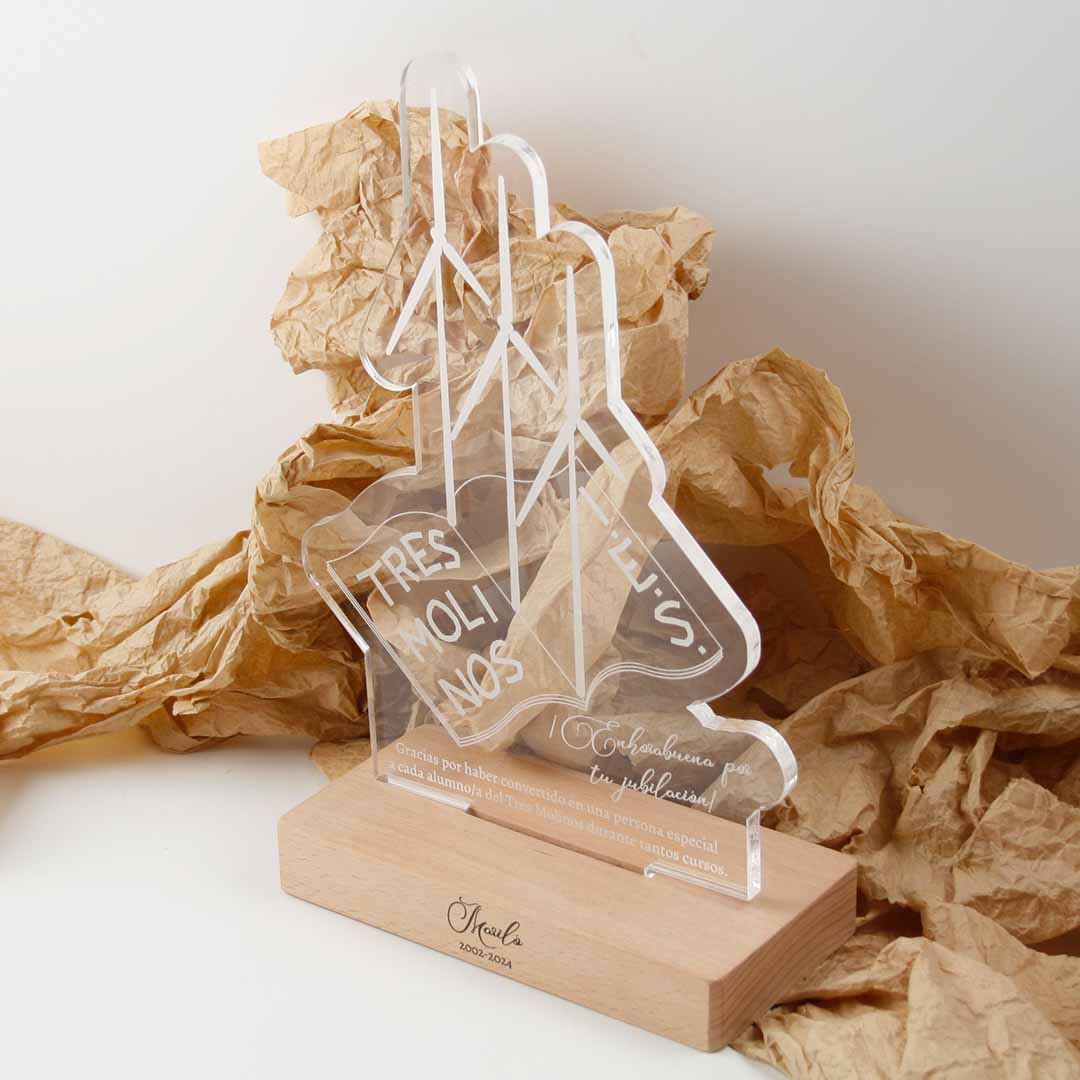 placa regalo para profesores jubilacion