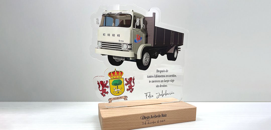 placa-regalos-camionero-05 regalos personalizados para camioneros jubilados: placa personalizada para jubilación