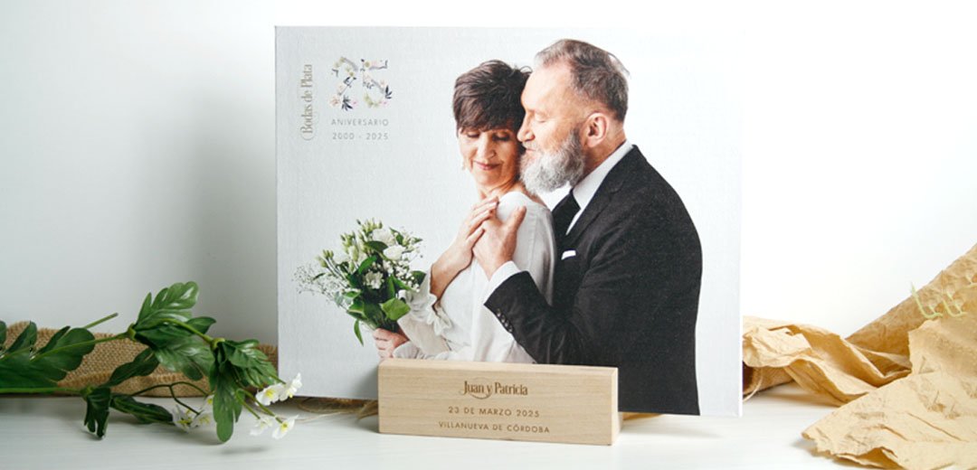 lienzo-regalo-bodas-plata-05 lienzo con foto personalizado como regalo para aniversarios