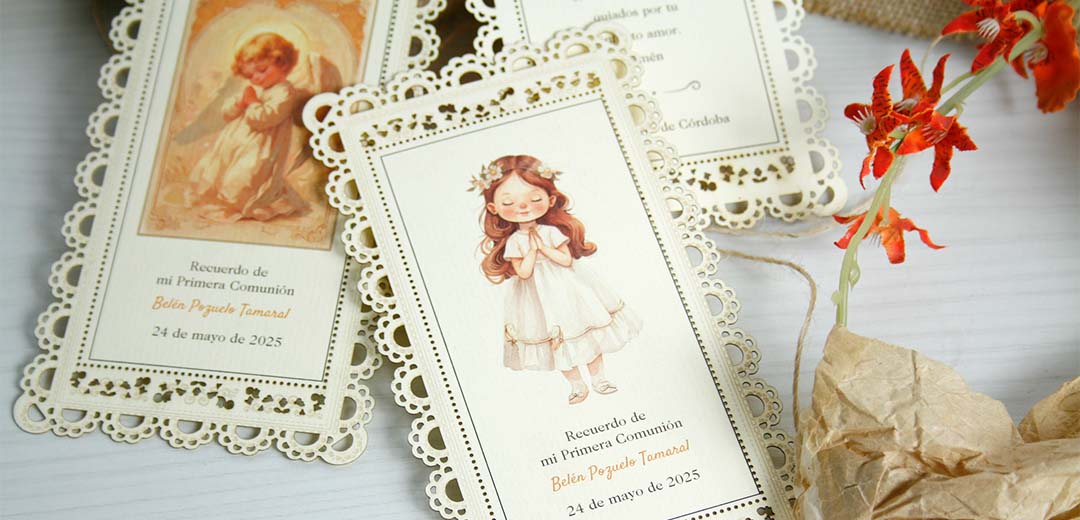 estampas personalizadas para regalar en comunión