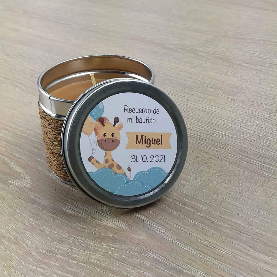 vela bautizo barata personalizada