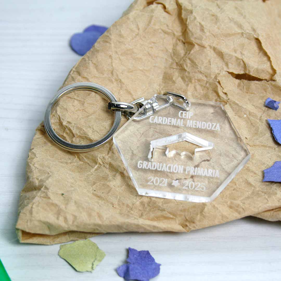 llavero de graduación personalizado