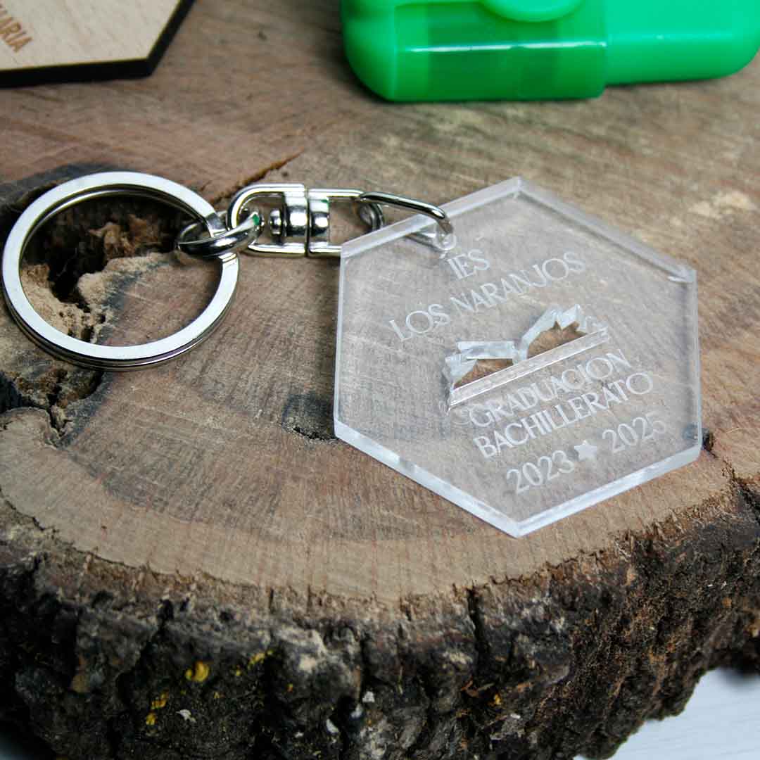 llavero personalizado como regalo de graduación bachillerato