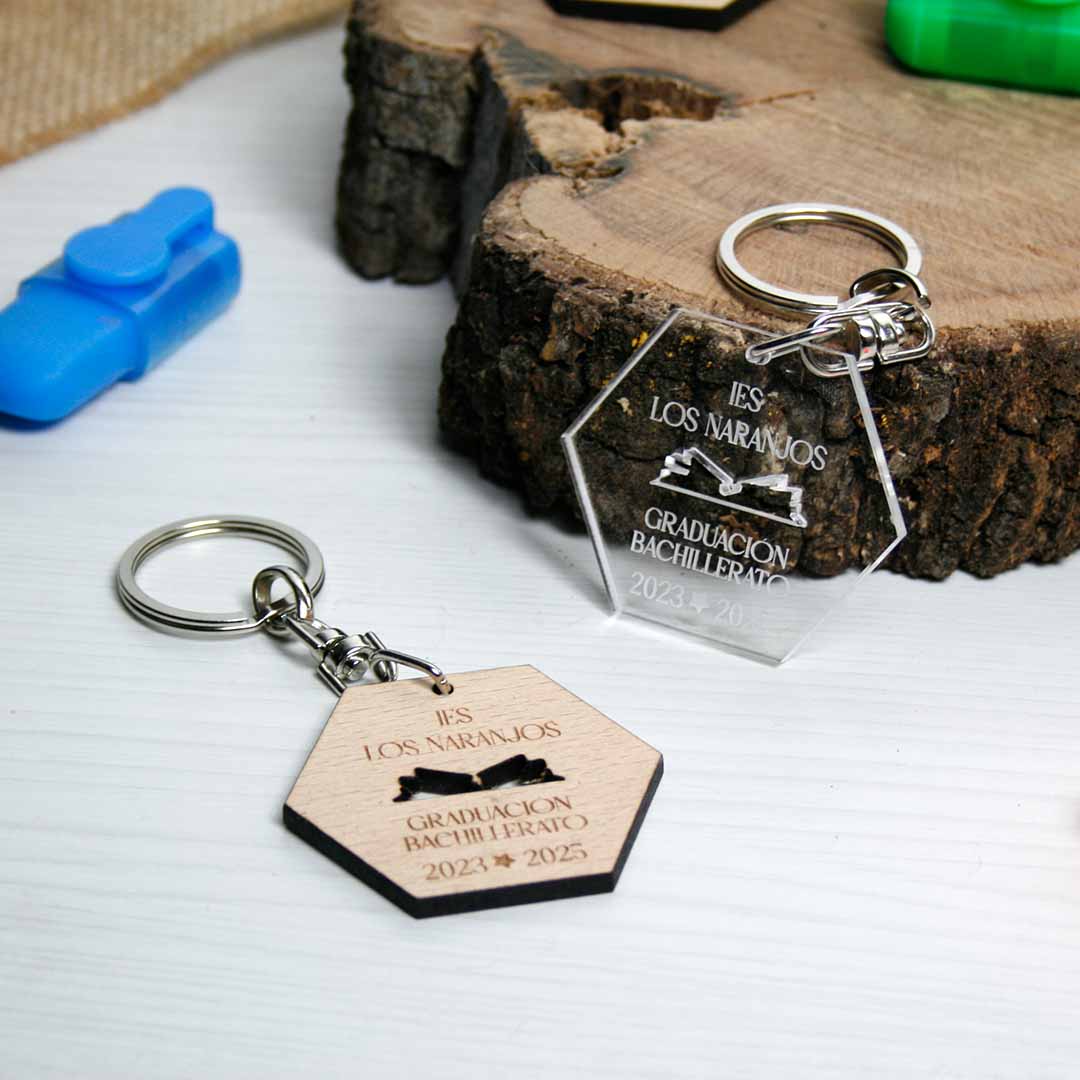 llaveros personalizados para fin de curso
