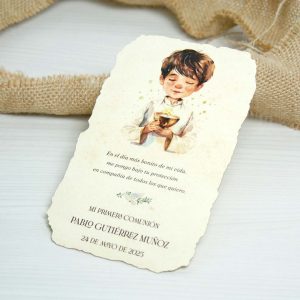 tarjeta recuerdo comunion