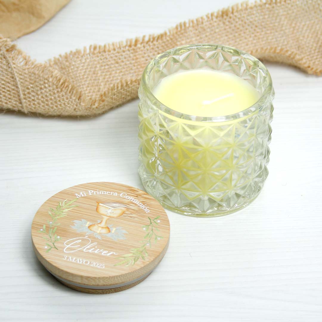 velas detalle comunión personalizadas
