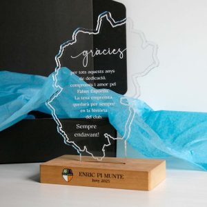 placa agradecimiento entrenador