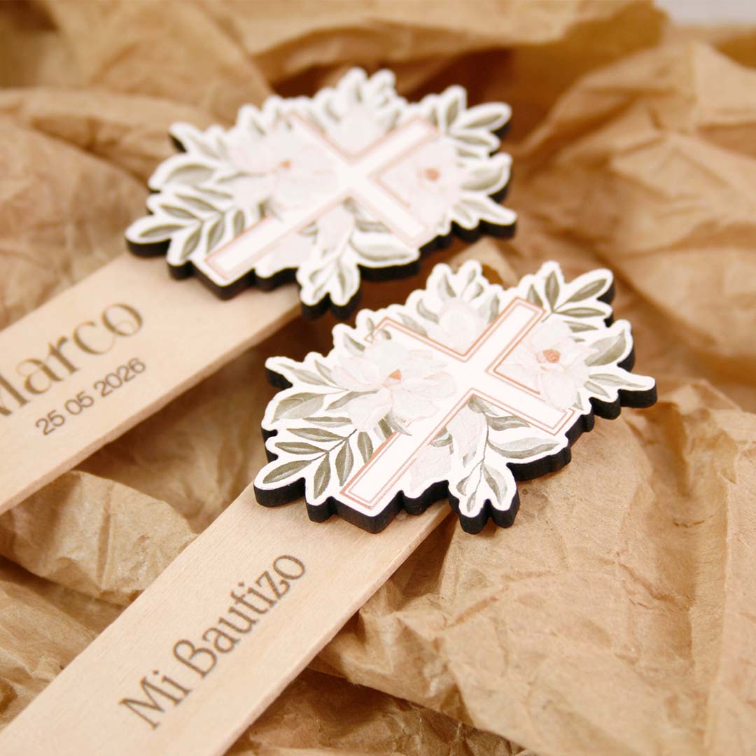 detalle religioso de bautizo para invitados marcapaginas personalizado