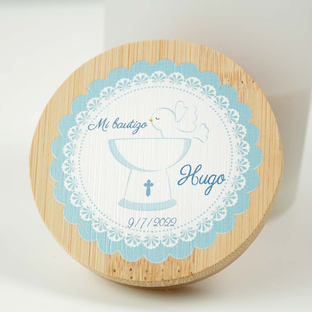 detalles para invitados de bautizo velas personalizadas