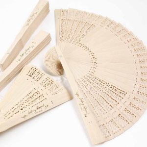 abanicos de madera