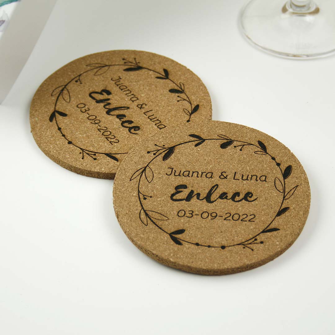 posavasos para bodas personalizados