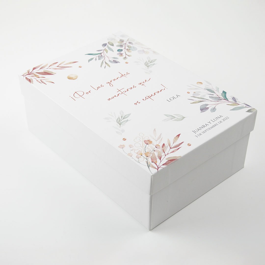 copas grabadas boda con caja para regalar
