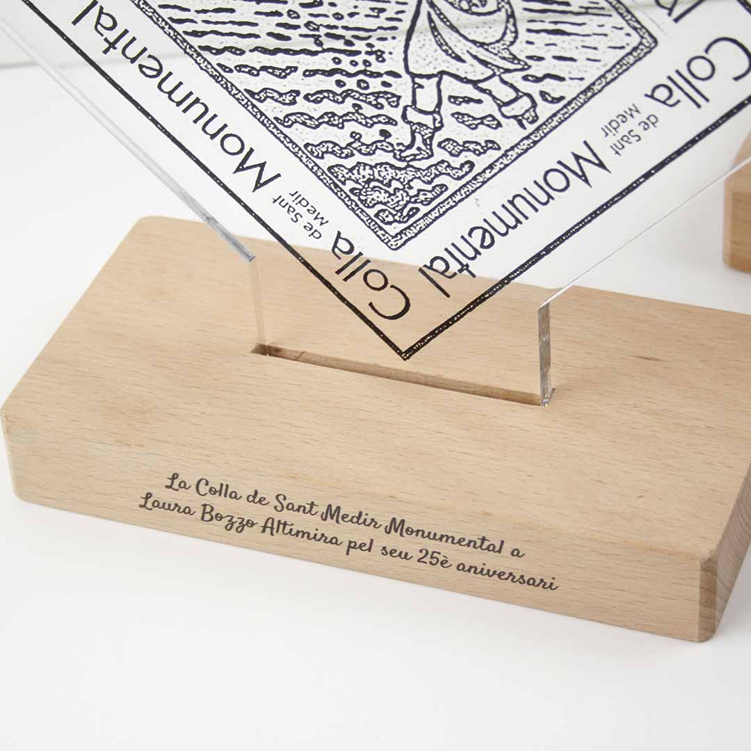 placa personalizada para regalar a empresas