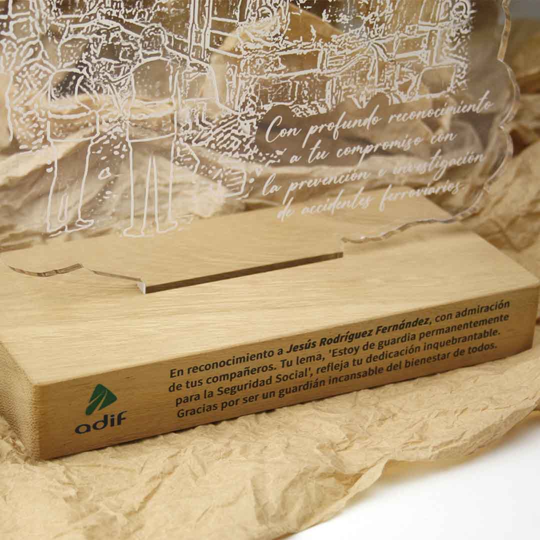 placa personalizada para regalar en jubilación