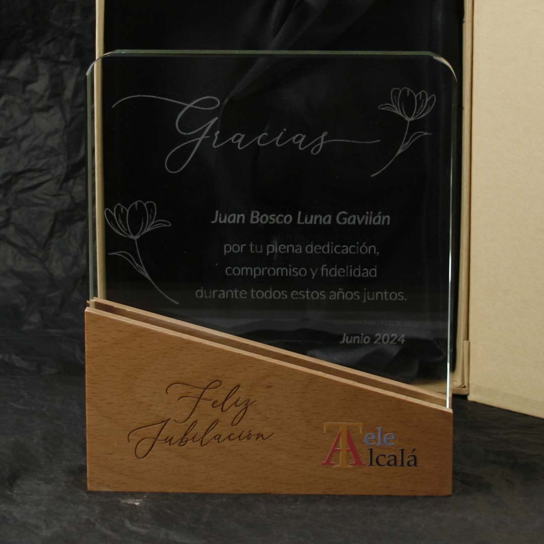 placas como regalo jubilacion periodista