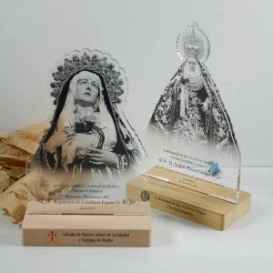 placa personalizada virgen